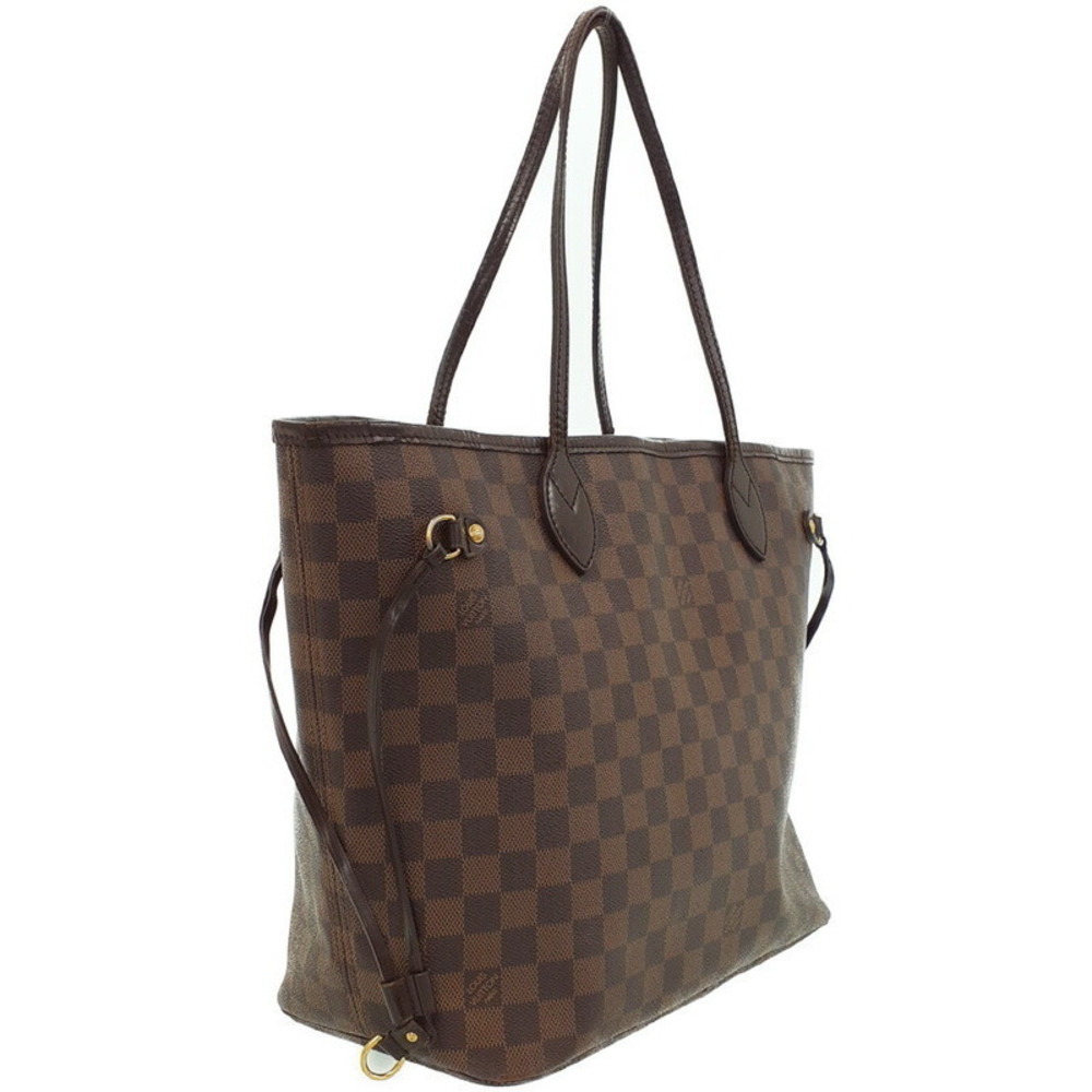 Louis Vuitton Tote Neverfull Bag Brown Ebene Damier
